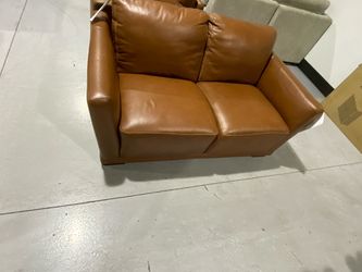 Colby Top Grain Leather Sofa & Loveseat Set $1,750