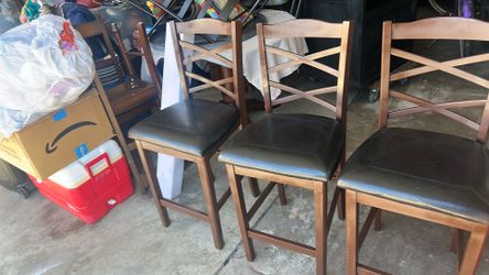 Three bar chairs for $45 brand new very good condition to stick Madeira Three bar chairs for $45 brand new very good condition to stick Madeira