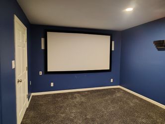Movie projector screen