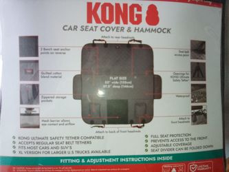 Kong seat cover n hammock