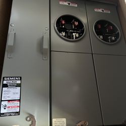 Siemens 2 Gang  Electrical Meter