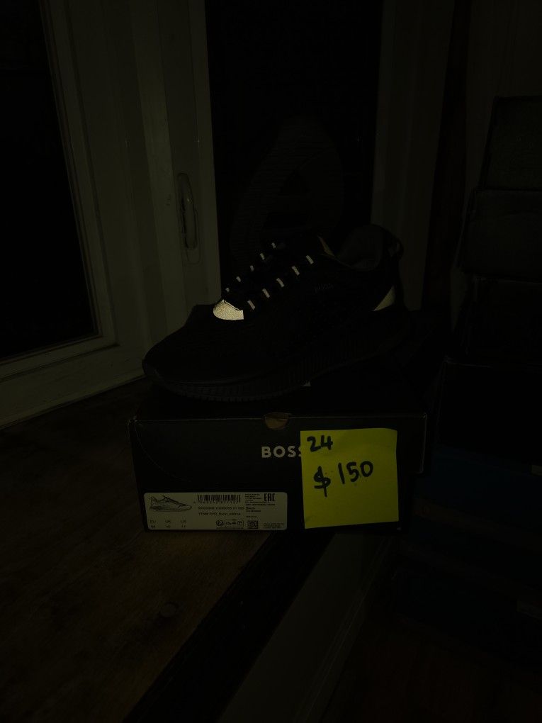 BOSS Men's Modern Knit Structure Running Sneaker