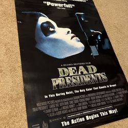 HUGE 40” x 26” Dead Presidents ORIGINAL movie PROMO poster - Hughes Brothers