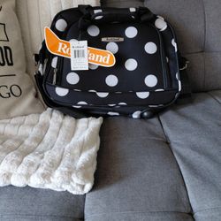 (Black And White Polka Dot)  Travel Tote Bag  For 20$