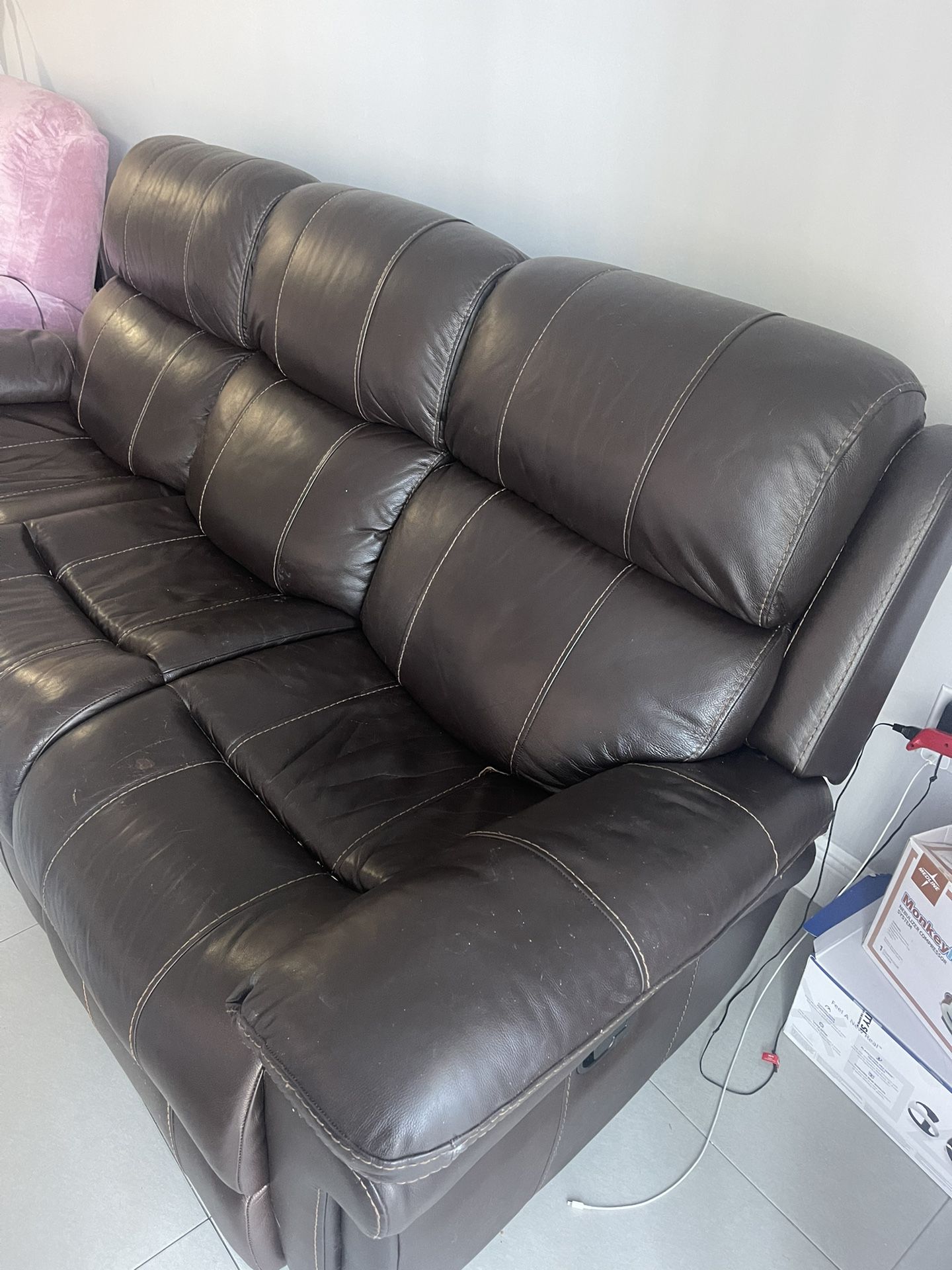 Leather Sofa Good Condition