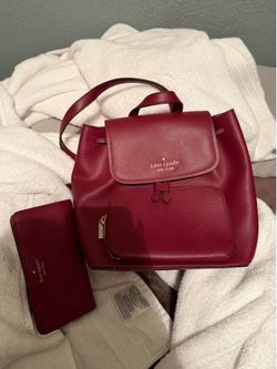 kate spade backpack and wallet