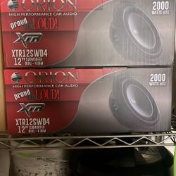 12” Shallow Truck Subs Orion 4ohm 