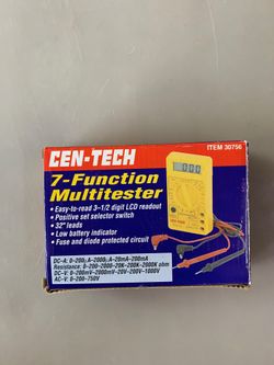 CEN-TECH 7-Function Multitester Multimeter
