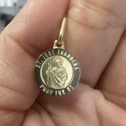 14k Saint Jude Charm 