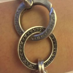 Franco Pianegonda Infinity Blue Sapphire Bracelet 8.25 inches long