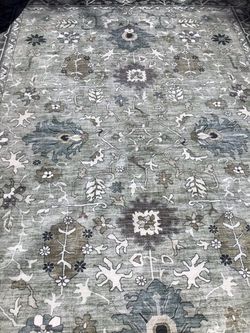 Large Floral Oriental Area Rug washable
