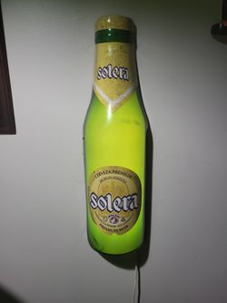 Solera Lighted Beer Sign Vitage