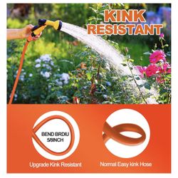 YOTOO Heavy Duty Hybrid Garden Lead in Water Hose 5/8-Inch