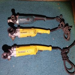 3-Grinders DEWALT, MAKITA