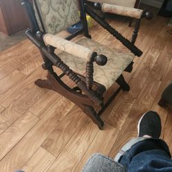 Antique Victorian Era Wooden Spindle/Rocking Chair