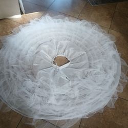 Hoop Skirt And Tule Skirt For Quinceanera