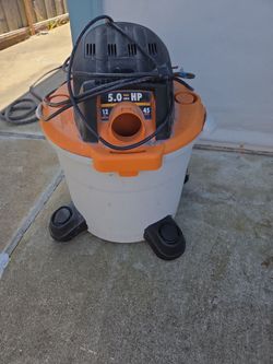 Rigid 5hp shopvac no hose