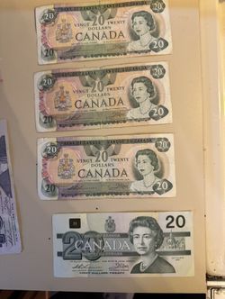 Vintage Canadian Paper Money
