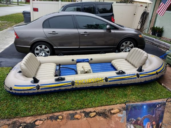 Intex excursion 5 inflatable boat for Sale in Pembroke ...