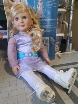 Winter Ice skating doll 18"