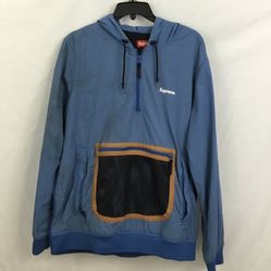 Supreme Mesh Pocket Pullover Blue Jacket