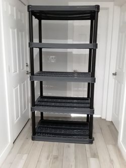 Plastic Shelves 36 W X 24 L X 74 H Inches
