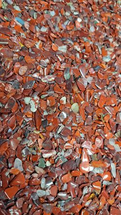 Red jasper highly polished small chips $2.00 a bag