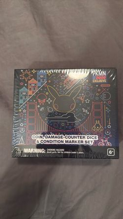 Pokemon Worlds XP Coin, Damage-Counter Dice & Condition Marker Set