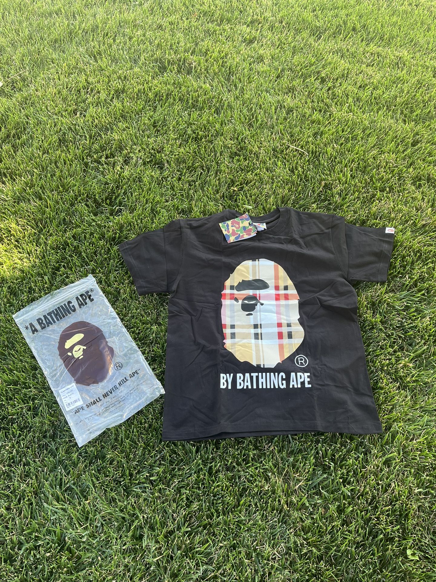 Burberry black Bape shirt