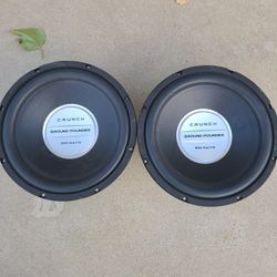 Crunch Ground Pounder 12” Subwoofers (Pair) 500W Max / 250W RMS
