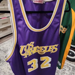 Magic Johnson Laker Jersey "ThrowBack"