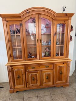 Lighted China Hutch with matching Sideboard