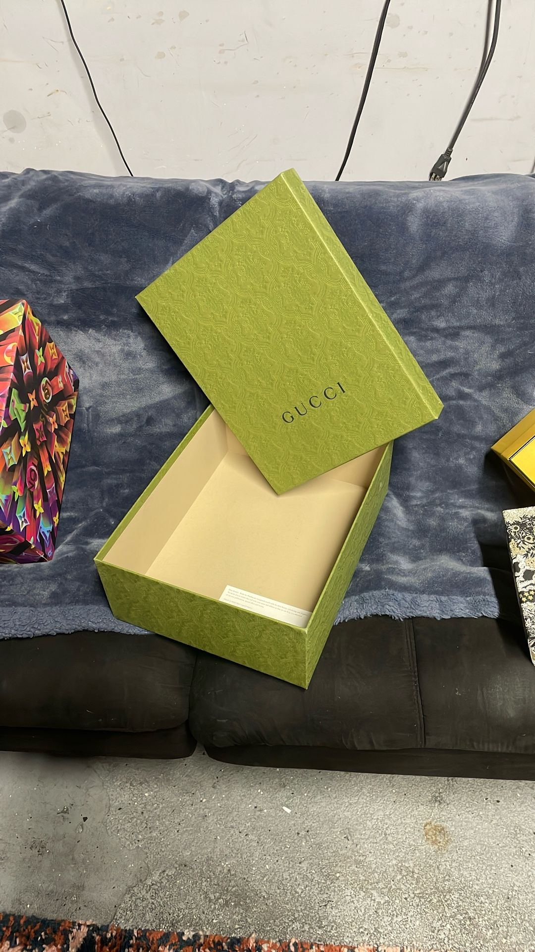 Gucci Embossed Shoe Box