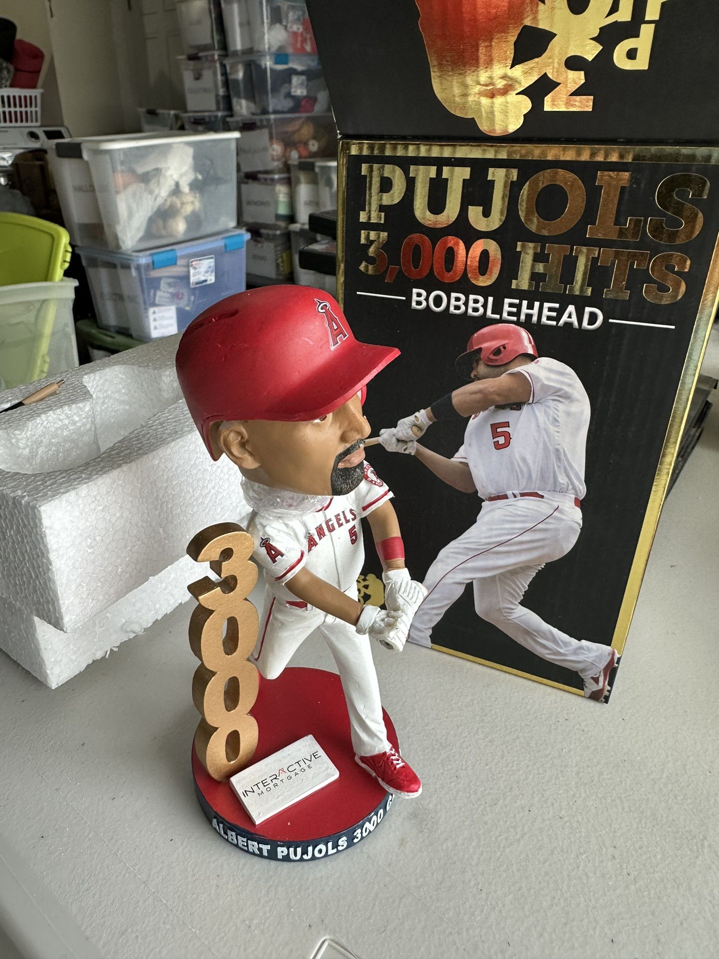 PUJOLS 3000hits 記念 bobble head 記念グッズ Pujols 3,000 Hits
