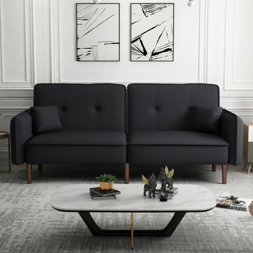 Futon, Black Lounge Futon, ON SALE