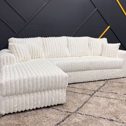 Corduroy Sectional Couch 