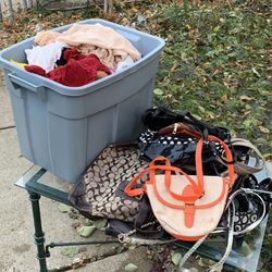 Womens Lot Of Bags And Clothes 
