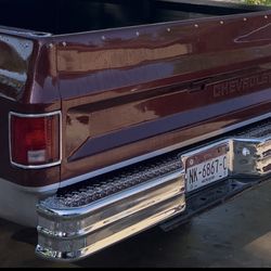 Square Body Rear Bumper From LMC Chrome 