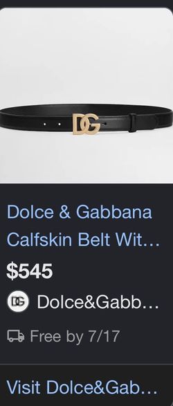 Dolce & Gabbana Calskin Belt