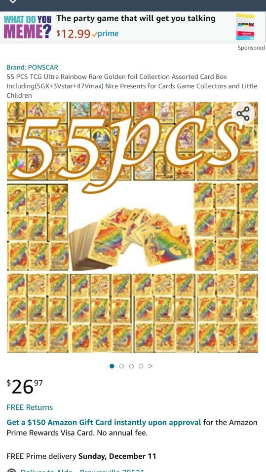 55 PCS TCG Ultra Rainbow Rare Golden foil Collection Assorted Card Box Including(5GX+3Vstar+47Vmax) Nice Presents for Cards Game Collectors,kids,fans
