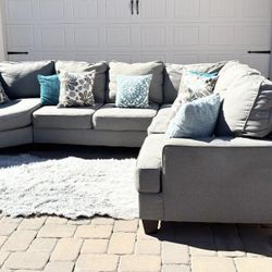 Comfort  Grey Sectional Couch 