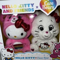 HELLO KITTY X CARE BEARS CHEER BEAR SEALED BOX ! BRAND NEW!
