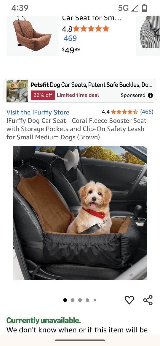 Dog Car Seat