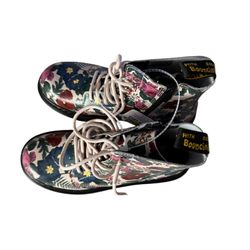 Brand New Floral Doc Marten Boots Size 5