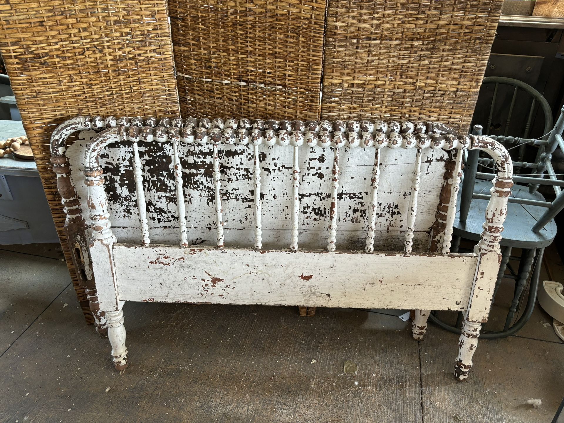 Jenny Lind Antique Headboard And Footboard Spindle