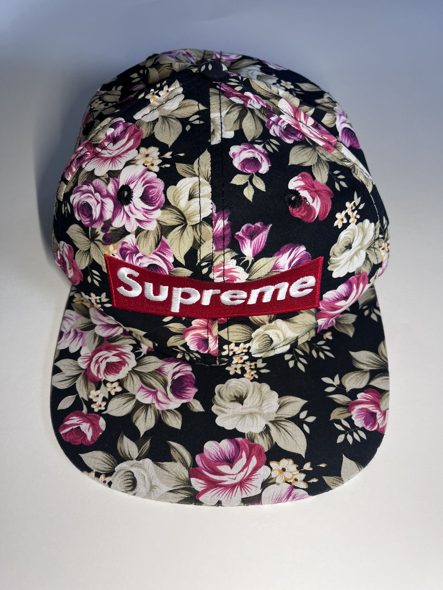 Supreme Painted Floral Camp Cap