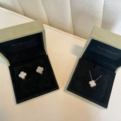 Van Cleef & Arpels Mother Of Pearl 18k Gold Alhambra Imitation