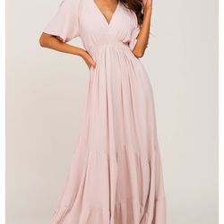 Large Pink Maxi Dress