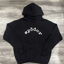 Black Rhinestone Spider Hoodie