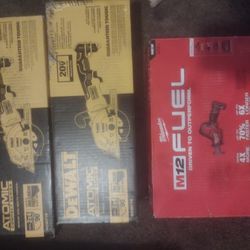 Milwaukee Hakzall And Compact DeWalt Circular Saw